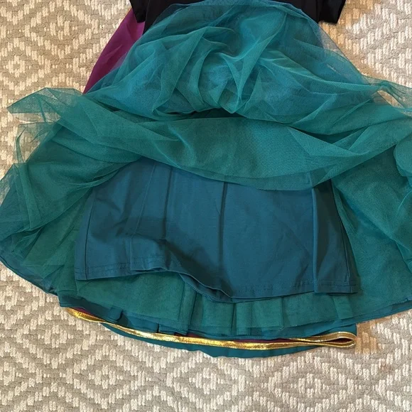 Taylor Joelle teal dress w/ cape - Picture 5 of 11